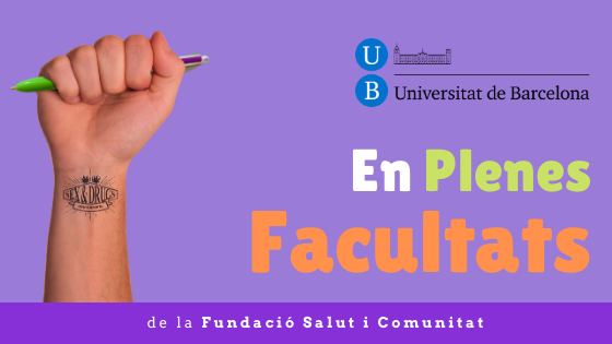 Nova edició online del curs EPF 2020-21 “SALUT, DROGUES I SEXUALITAT SALUDABLE” al Campus Mundet de la Universitat de Barcelona