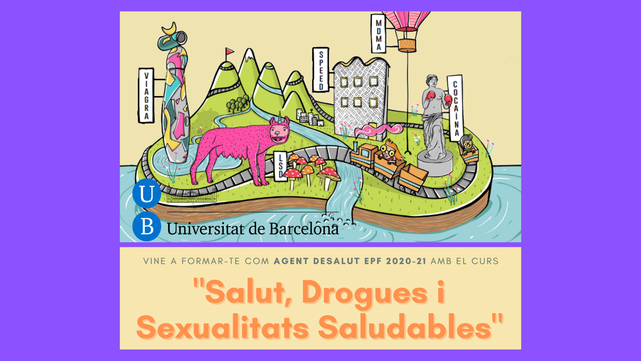Nova edició del curs EPF 2021 “Salut, Drogues i Sexualitats Saludables” a la UB-Campus Mundet