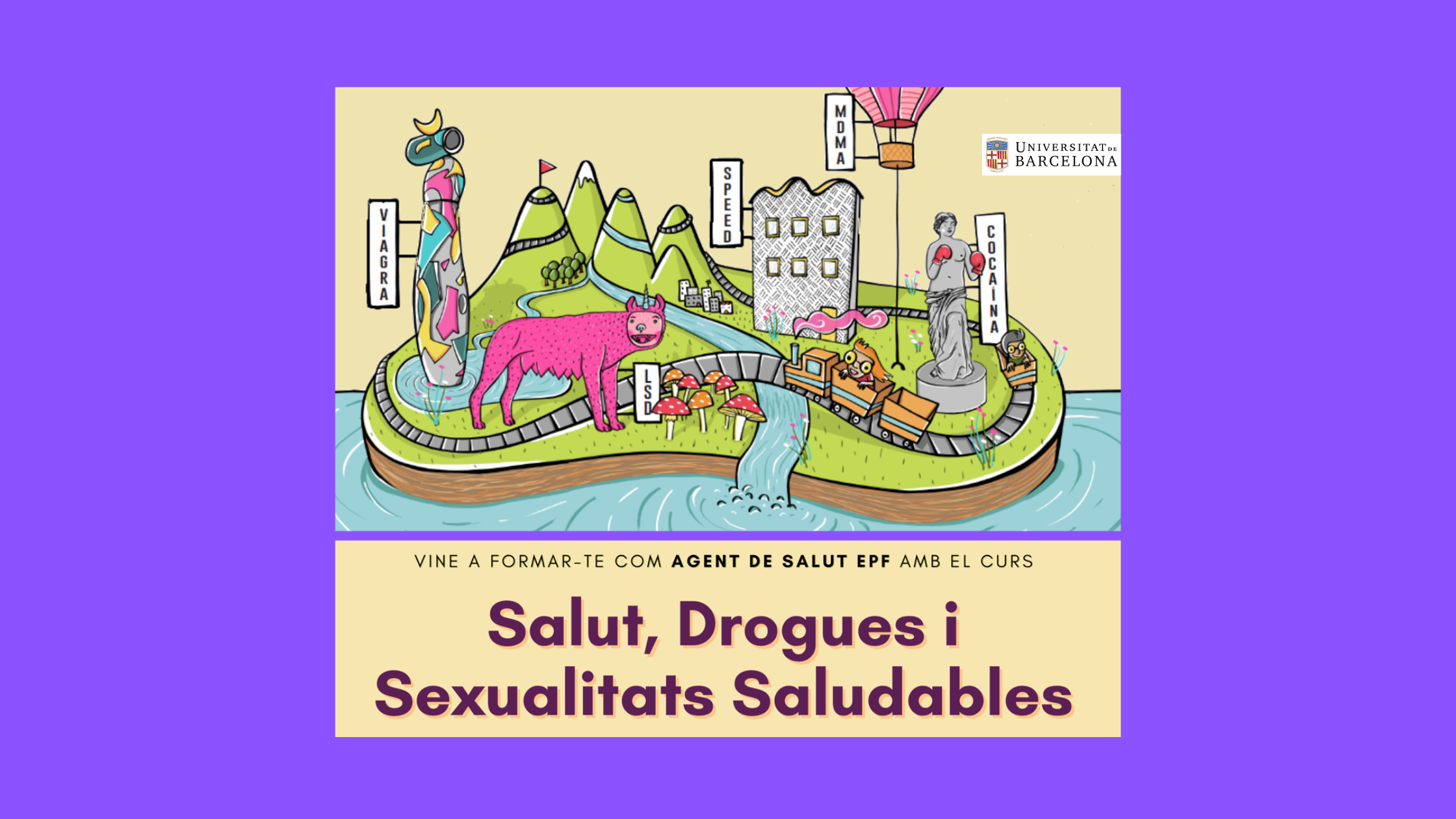 Nova edició del curs EPF: “Salut, Drogues i Sexualitats Saludables” a la UB – Campus Mundet