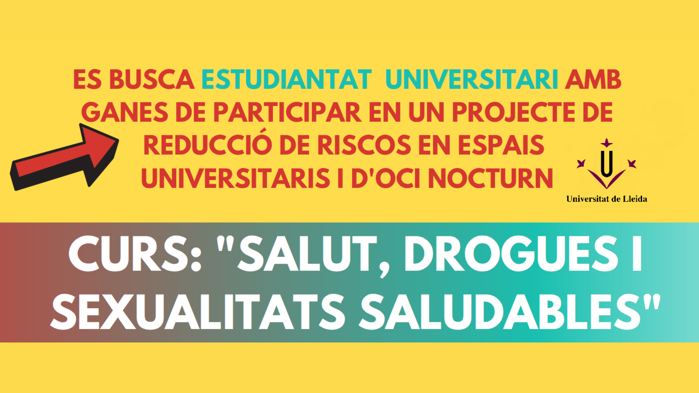 Nova edició del curs EPF: «Salut, Drogues i Sexualitats Saludables», Universitat de Lleida