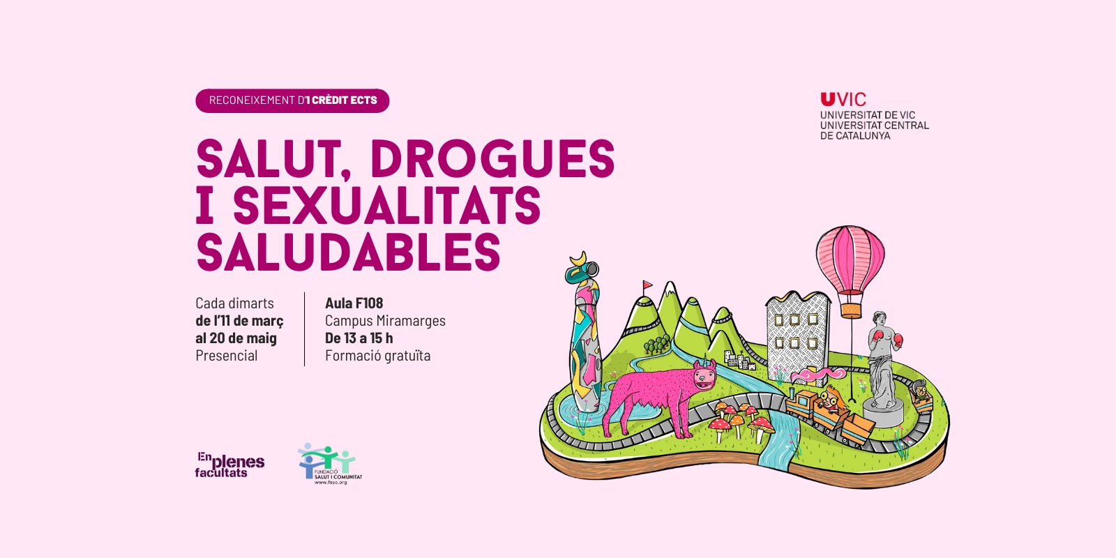 Curs EPF 2025: «Salut, Drogues i Sexualitats Saludables» a la Universitat de Vic