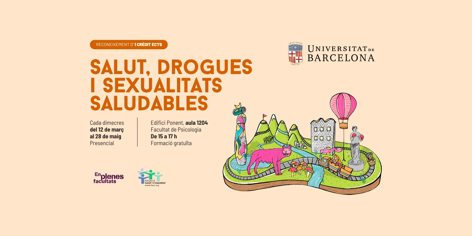 Curs EPF 2025: «Salut, Drogues i Sexualitats Saludables» a la Universitat de Barcelona