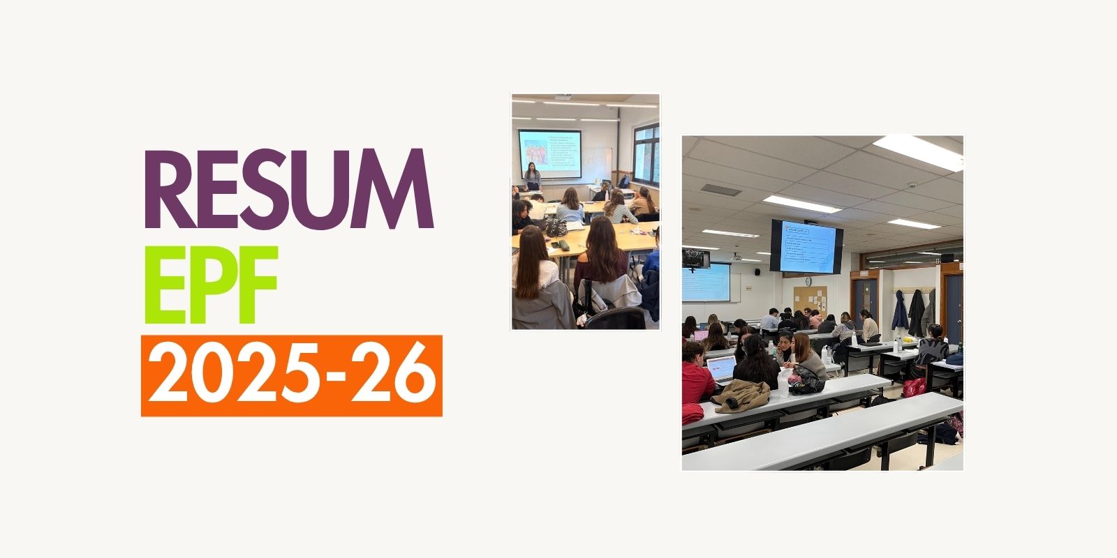 El curs 2025-2026 d’EPF, en xifres