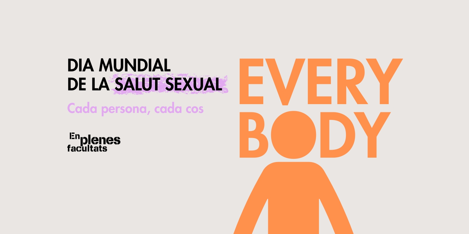 Dia Mundial de la Salut Sexual 2026: la salut sexual és per a tots els cossos